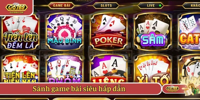 Sảnh game bài siêu hấp dẫn